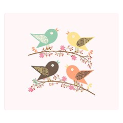 Four Birds Double Sided Flano Blanket (small)  by linceazul