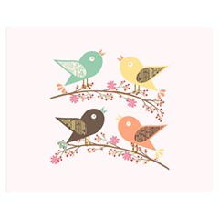 Four Birds Double Sided Flano Blanket (medium)  by linceazul