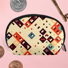 Squares In Retro Colors         Accessory Pouch by LalyLauraFLM