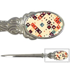 Squares In Retro Colors         Letter Opener by LalyLauraFLM