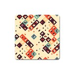 Squares in retro colors         Magnet (Square) Front