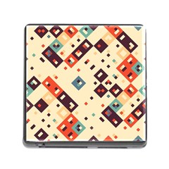 Squares In Retro Colors         Memory Card Reader (square)