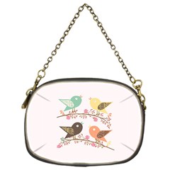 Four Birds Chain Purses (one Side)  by linceazul