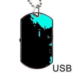 Abstraction Dog Tag Usb Flash (two Sides) by Valentinaart