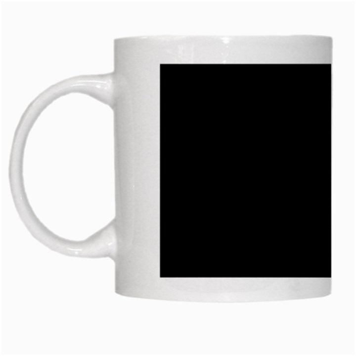 Abstraction White Mugs