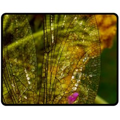 Dragonfly Dragonfly Wing Insect Fleece Blanket (medium)  by Nexatart