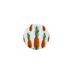 Pineapple Print Polygonal Pattern 1  Mini Buttons by Nexatart