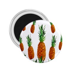 Pineapple Print Polygonal Pattern 2 25  Magnets by Nexatart