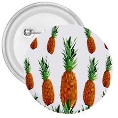 Pineapple Print Polygonal Pattern 3  Buttons by Nexatart