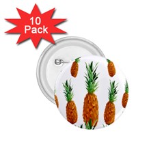 Pineapple Print Polygonal Pattern 1 75  Buttons (10 Pack) by Nexatart