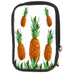 Pineapple Print Polygonal Pattern Compact Camera Cases by Nexatart