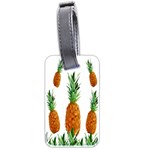 Pineapple Print Polygonal Pattern Luggage Tags (Two Sides) Front