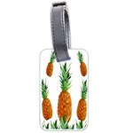 Pineapple Print Polygonal Pattern Luggage Tags (Two Sides) Back