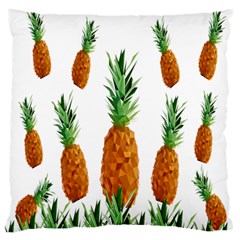 Pineapple Print Polygonal Pattern Large Flano Cushion Case (two Sides) by Nexatart