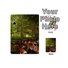 Red Deer Deer Roe Deer Antler Playing Cards 54 (mini) 