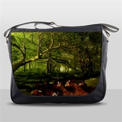 Red Deer Deer Roe Deer Antler Messenger Bags