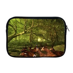 Red Deer Deer Roe Deer Antler Apple Macbook Pro 17  Zipper Case by Nexatart