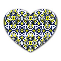 Tiles Panel Decorative Decoration Heart Mousepads by Nexatart