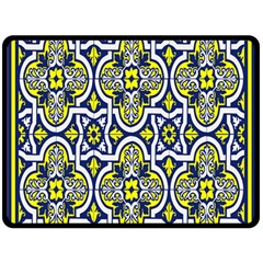 Tiles Panel Decorative Decoration Fleece Blanket (large) 