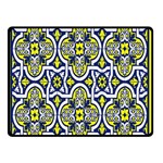 Tiles Panel Decorative Decoration Double Sided Fleece Blanket (Small)  45 x34  Blanket Front