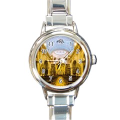 Church The Worship Quito Ecuador Round Italian Charm Watch by Nexatart