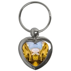 Church The Worship Quito Ecuador Key Chains (heart)  by Nexatart