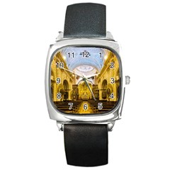 Church The Worship Quito Ecuador Square Metal Watch by Nexatart