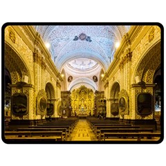 Church The Worship Quito Ecuador Fleece Blanket (large)  by Nexatart