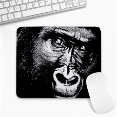 Gorilla Large Mousepads by Valentinaart