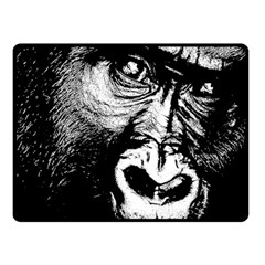 Gorilla Fleece Blanket (small) by Valentinaart