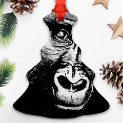 Gorilla Christmas Tree Ornament (two Sides) by Valentinaart