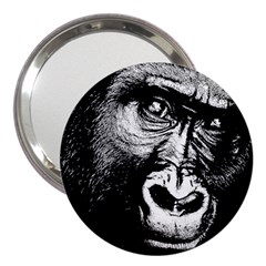 Gorilla 3  Handbag Mirrors by Valentinaart