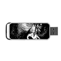 Gorilla Portable Usb Flash (two Sides) by Valentinaart