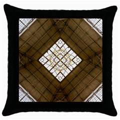 Steel Glass Roof Architecture Throw Pillow Case (black) by Nexatart