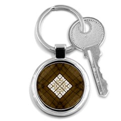 Steel Glass Roof Architecture Key Chains (round)  by Nexatart