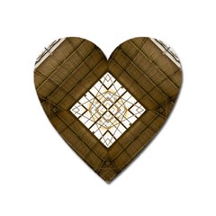 Steel Glass Roof Architecture Heart Magnet by Nexatart