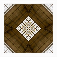 Steel Glass Roof Architecture Medium Glasses Cloth (2-side) by Nexatart