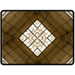 Steel Glass Roof Architecture Fleece Blanket (Large)  80 x60  Blanket Front