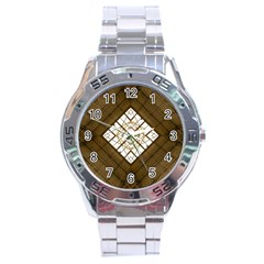 Steel Glass Roof Architecture Stainless Steel Analogue Watch by Nexatart