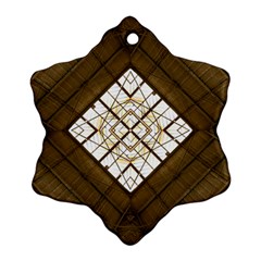 Steel Glass Roof Architecture Snowflake Ornament (two Sides) by Nexatart