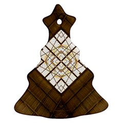 Steel Glass Roof Architecture Christmas Tree Ornament (two Sides)