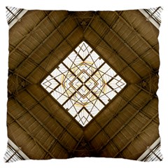 Steel Glass Roof Architecture Large Cushion Case (two Sides) by Nexatart