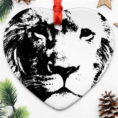 Lion  Ornament (heart) by Valentinaart