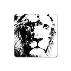 Lion  Square Magnet by Valentinaart