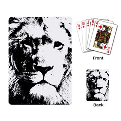 Lion  Playing Card by Valentinaart