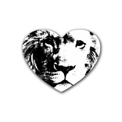 Lion  Rubber Coaster (heart)  by Valentinaart