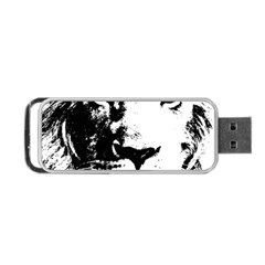 Lion  Portable Usb Flash (one Side) by Valentinaart