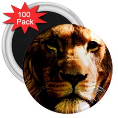 Lion  3  Magnets (100 Pack) by Valentinaart