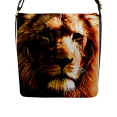 Lion  Flap Messenger Bag (l)  by Valentinaart