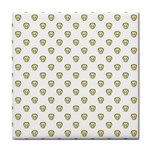 Angry Emoji Graphic Pattern Tile Coasters Front